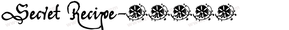 Secret Recipe字体转换